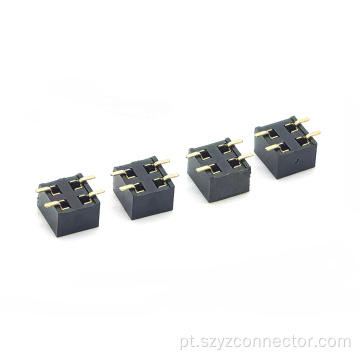 Fileira dupla SMT do encabeçamento fêmea de 2,54 mm